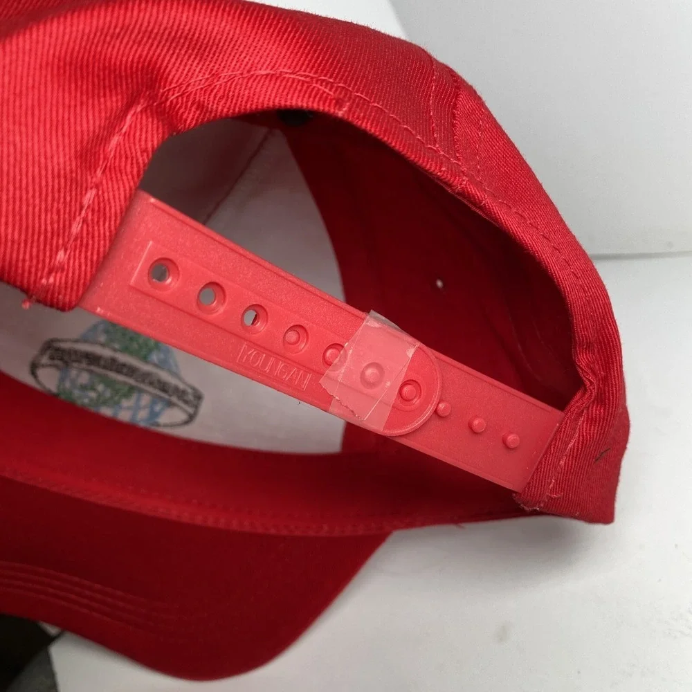 Vintage GOOD EARTH EQUIPMENT Snapback Baseball Hat Cap Embroidery Tools Red Gift - Picture 12 of 12